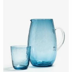 Ferm LIVING VASO HAMMERED 5 Ferm LIVING VASO HAMMERED -Cama & Baño comercio BROSTE HAMMERED WATERGLASS BLUE 1