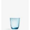 Ferm LIVING VASO HAMMERED -Cama & Baño comercio BROSTE HAMMERED WATERGLASS BLUE