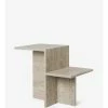Ferm LIVING MESA DISTINCT 2 Ferm LIVING MESA DISTINCT -Cama & Baño comercio FERM DISTINCT SIDETABLE TRAVERTINE