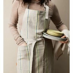 Ferm LIVING DELANTAL HALE OYSTER 7 Ferm LIVING DELANTAL HALE OYSTER -Cama & Baño comercio FERM HALEAPRON 2