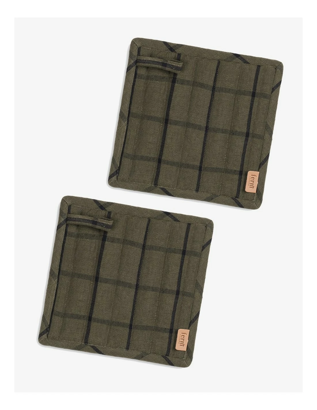 Ferm LIVING SET MANOPLAS HALE VERDE 3 Ferm LIVING SET MANOPLAS HALE VERDE