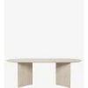 Ferm LIVING MESA MINGLE OVAL WOODEN -Cama & Baño comercio FERM MINGLE OVAL220 WOODEN