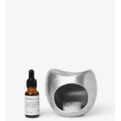 Ferm LIVING ODEL ALUMINIUM OILBURNER -Cama & Baño comercio FERM ODEL OILBURNER ALUMINIUM 3