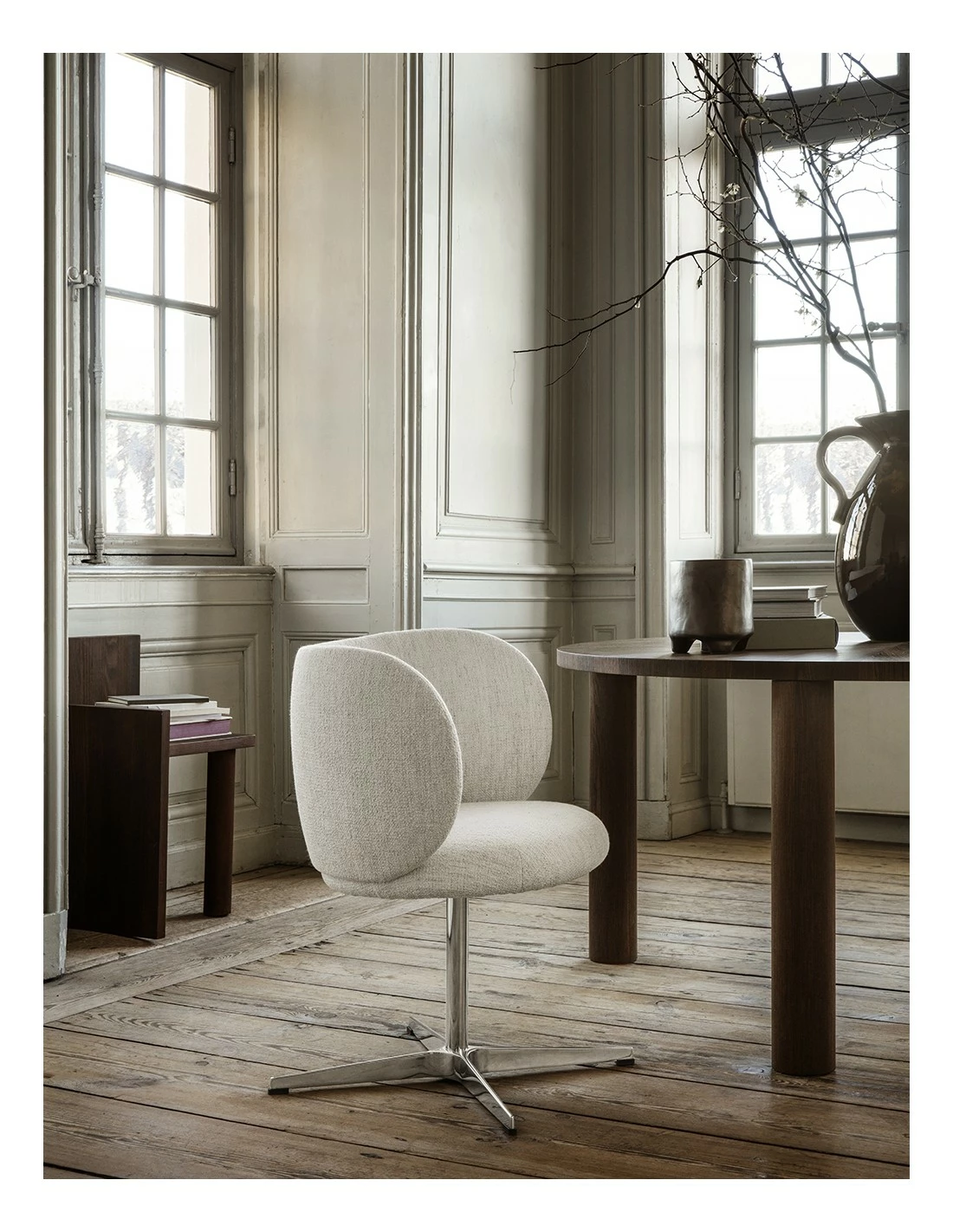 Ferm LIVING RICO DINING SWIVEL BOUCLÉ 4 Ferm LIVING RICO DINING SWIVEL BOUCLÉ - Imagen 2