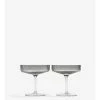 Ferm LIVING COPAS CHAMPAGNE RIPPLE 2 SET -Cama & Baño comercio FERM RIPPLE CHAMPAGNE GREY