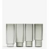 Ferm LIVING VASOS RIPPLE ALTOS 4 SET -Cama & Baño comercio FERM RIPPLE LONG DRINK GLASSES GREY