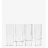 Ferm LIVING VASOS RIPPLE ALTOS 4 SET 1 Ferm LIVING VASOS RIPPLE ALTOS 4 SET -Cama & Baño comercio FERM RIPPLE LONG DRINK GLASSES TRANSPARENT