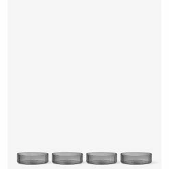 Ferm LIVING CUENCO RIPPLE 4 SET -Cama & Baño comercio FERM RIPPLE SEVINGBOWL GREY 2