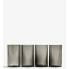 Ferm LIVING SET VASOS RIPPLE VERRINES 4 SET -Cama & Baño comercio FERM RIPPLE VERRINES SETOFFOUR GREY