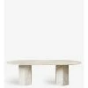 Gubi EPIC DINING TABLE ELLIPTICAL -Cama & Baño comercio GUBI EPIC DININGTABLE ELLIPTICAL 120X240 WHITETRAVERTINE