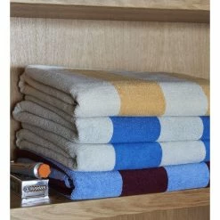 Hay TOALLA BAÑO FROTTÉ STRIPE -Cama & Baño comercio HAY FROTTESTRIPE BATHSHEET WARMYELLOW 2