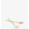 Hay GLASS SPOONS SET -Cama & Baño comercio HAY GLASSSPOONS FLATSET LIGHTPINKWHITE