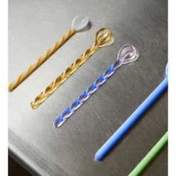 Hay GLASS SPOONS SET 11 Hay GLASS SPOONS SET -Cama & Baño comercio HAY GLASSSPOONS MONO GREENBLUE 3