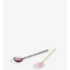 Hay GLASS SPOONS SET -Cama & Baño comercio HAY GLASSSPOONS ROUNDSET AUBERGINELIGHTPINK
