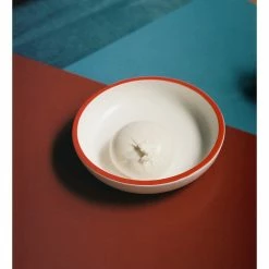 Hay CUENCO SOBREMESA S -Cama & Baño comercio HAY SOBREMESA BOWL WHITEREDRIM 2