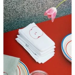 Hay SERVILLETA SOBREMESA 4 SET 8 Hay SERVILLETA SOBREMESA 4 SET -Cama & Baño comercio HAY SOBREMESA TABLECLOTH NAPKIN WHITE 2