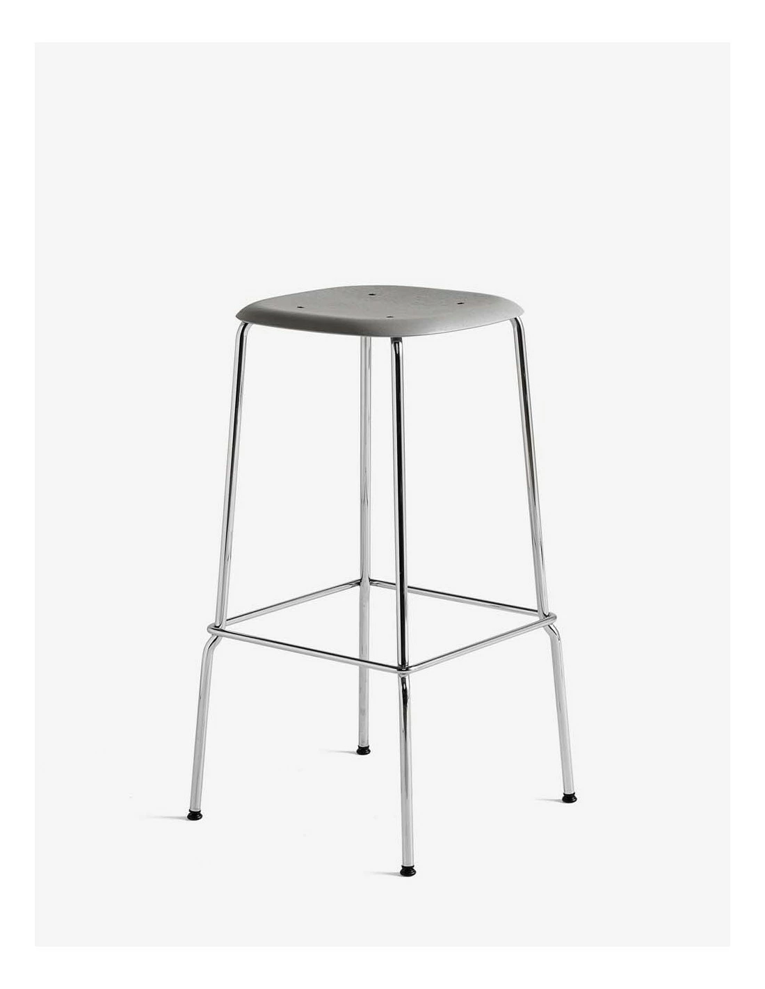 Hay TABURETE SOFT EDGE 30 HIGH CROMADO 3 Hay TABURETE SOFT EDGE 30 HIGH CROMADO