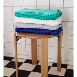 Hay TOALLA MANO WAFFLE -Cama & Baño comercio HAY WAFFLE HAND VBLUE 2